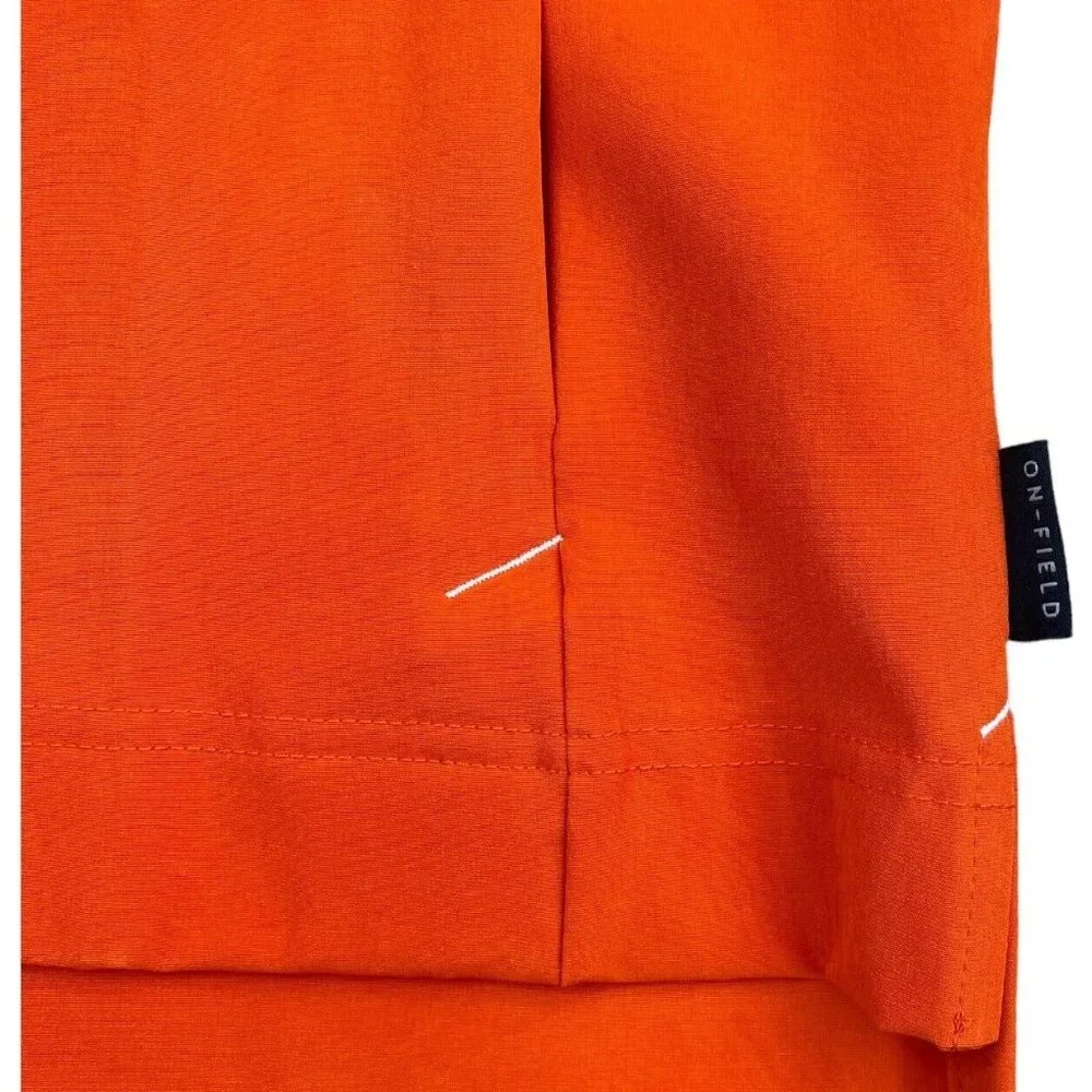 Clemson Tigers Nike On-Field Short Sleeve 1/4 Zip Coach Jacket Orange Size S NWT